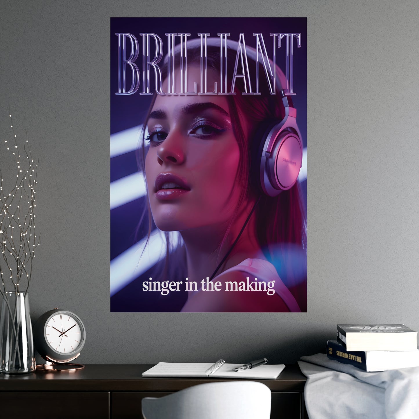 Brilliant Singer in the Making Matte Poster