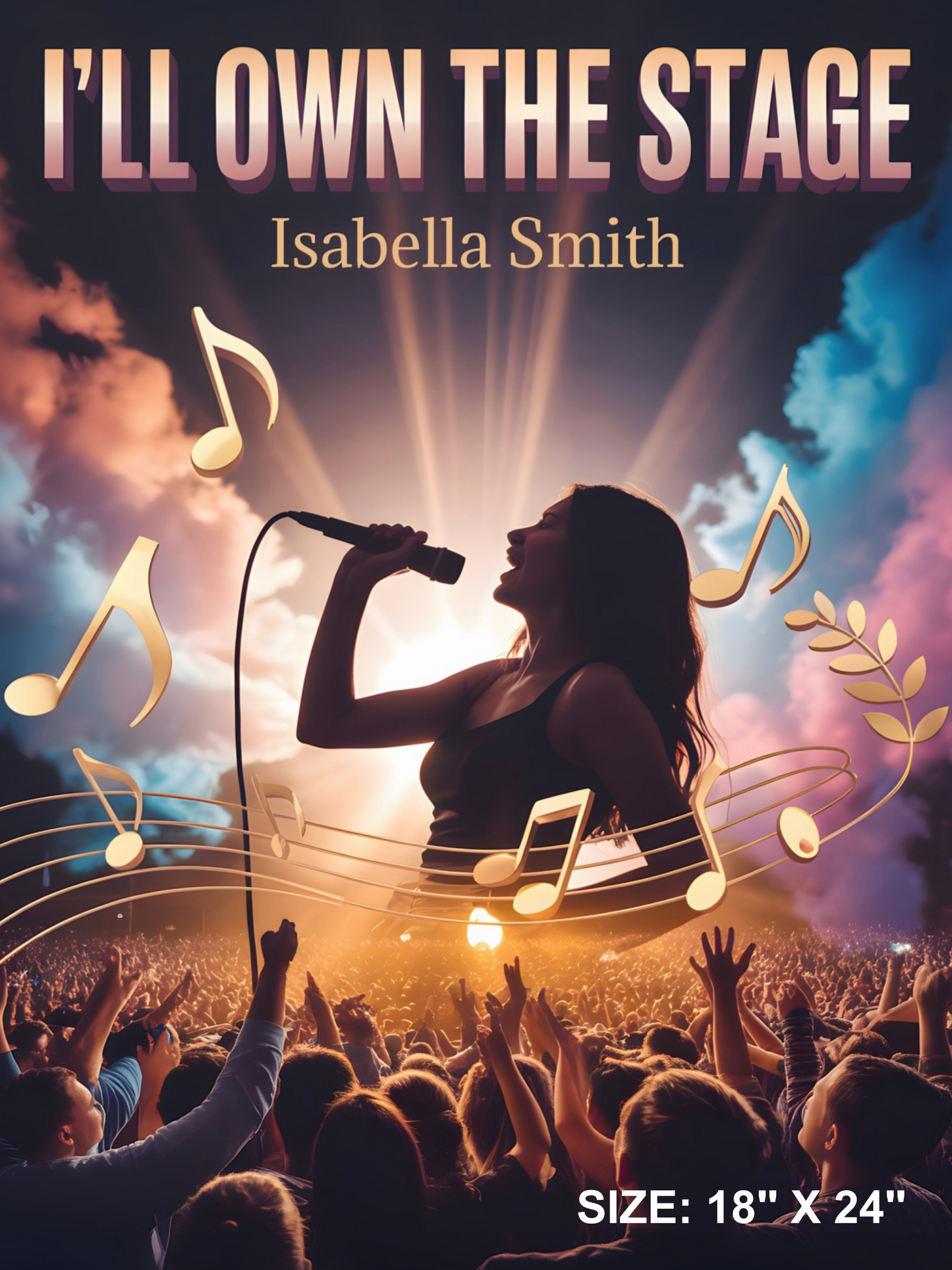 I'll Own the Stage Personalized Matte Poster