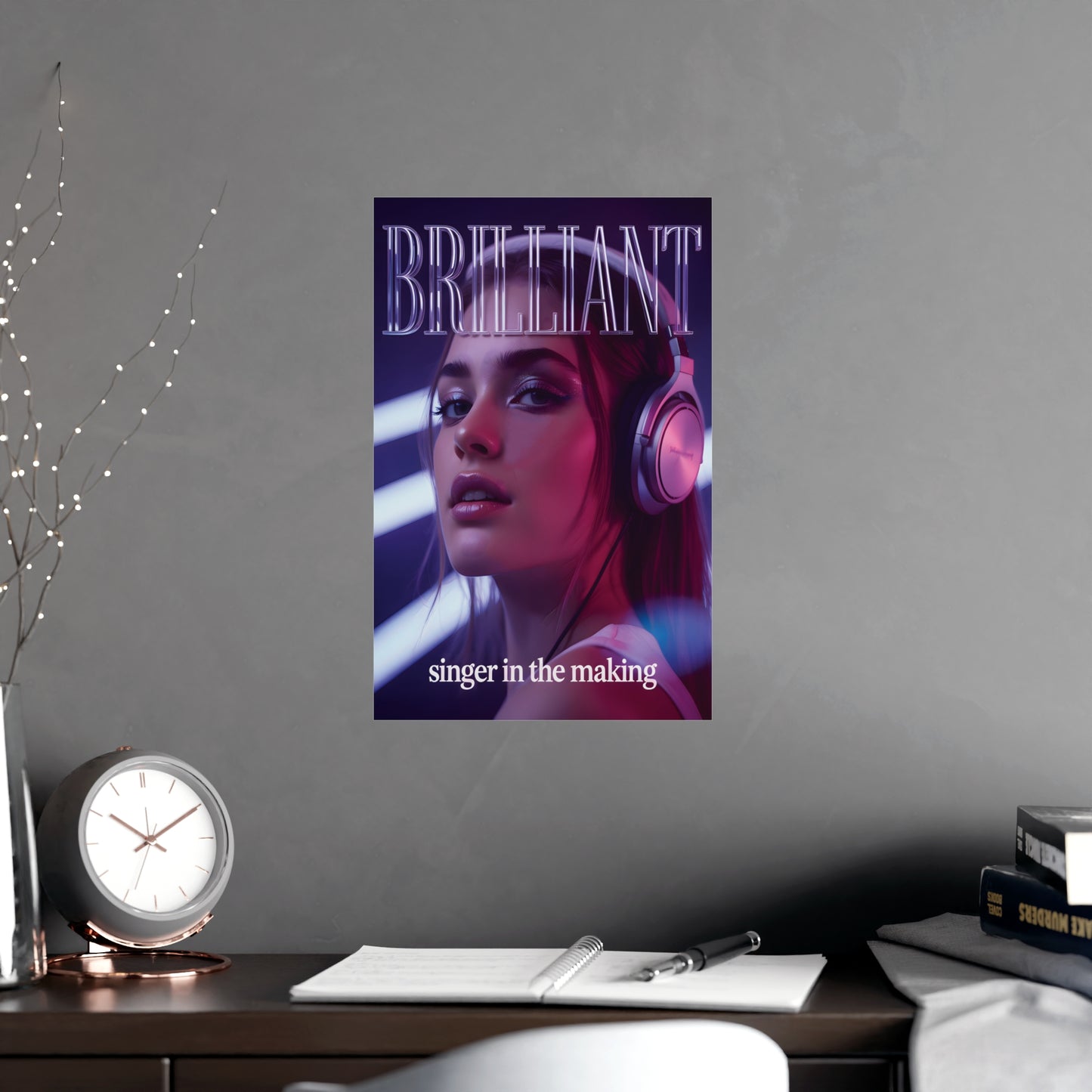 Brilliant Singer in the Making Matte Poster