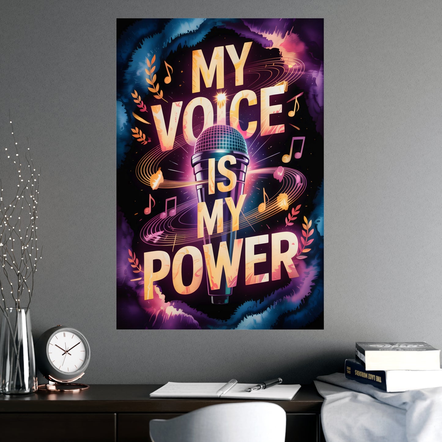 My Voice is My Power Matte Poster