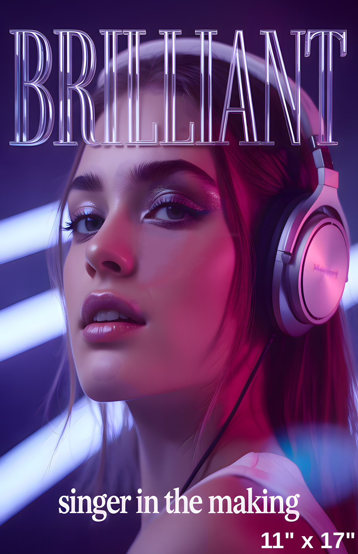 Brilliant Singer in the Making Matte Poster