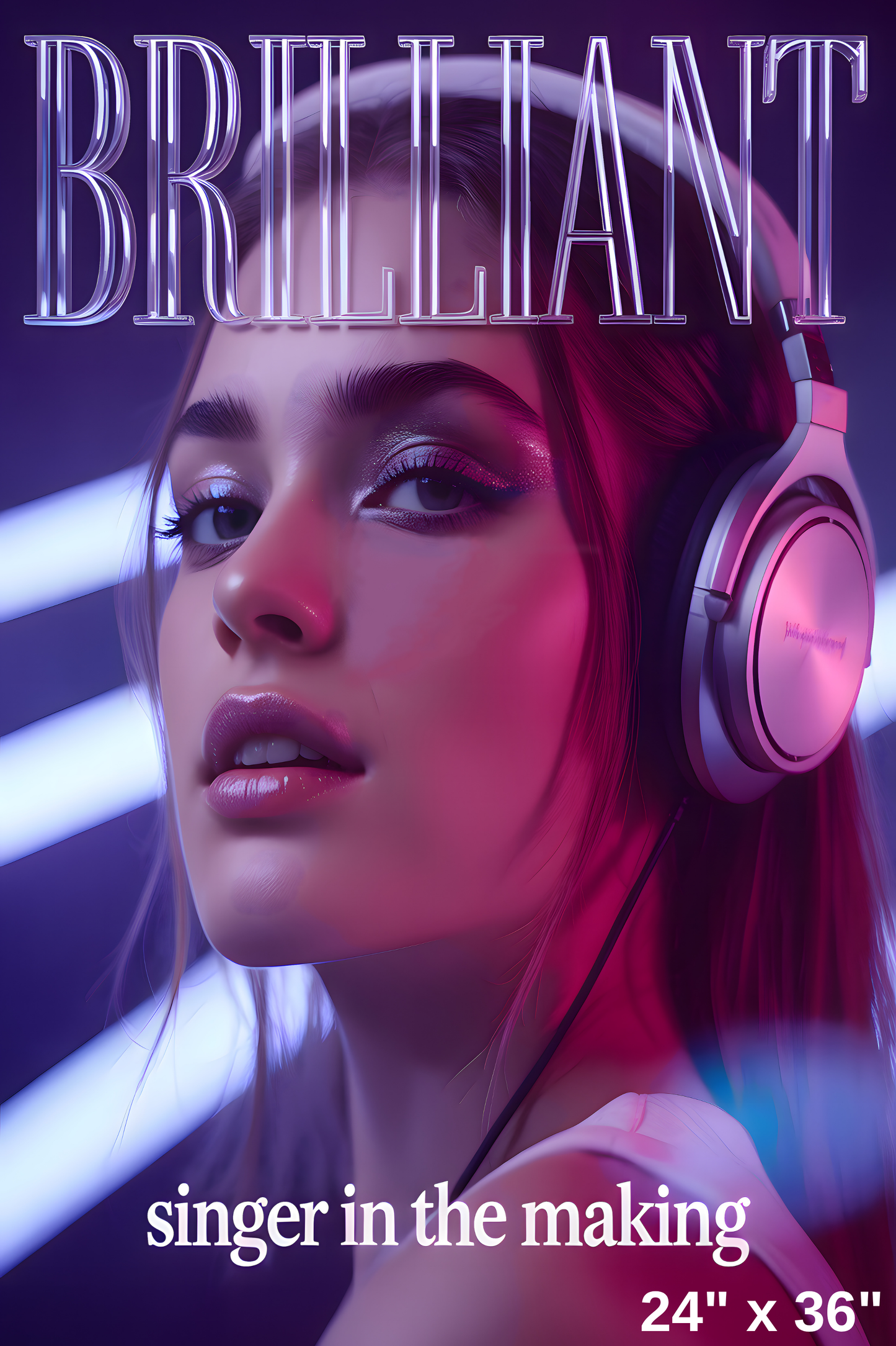 Brilliant Singer in the Making Matte Poster