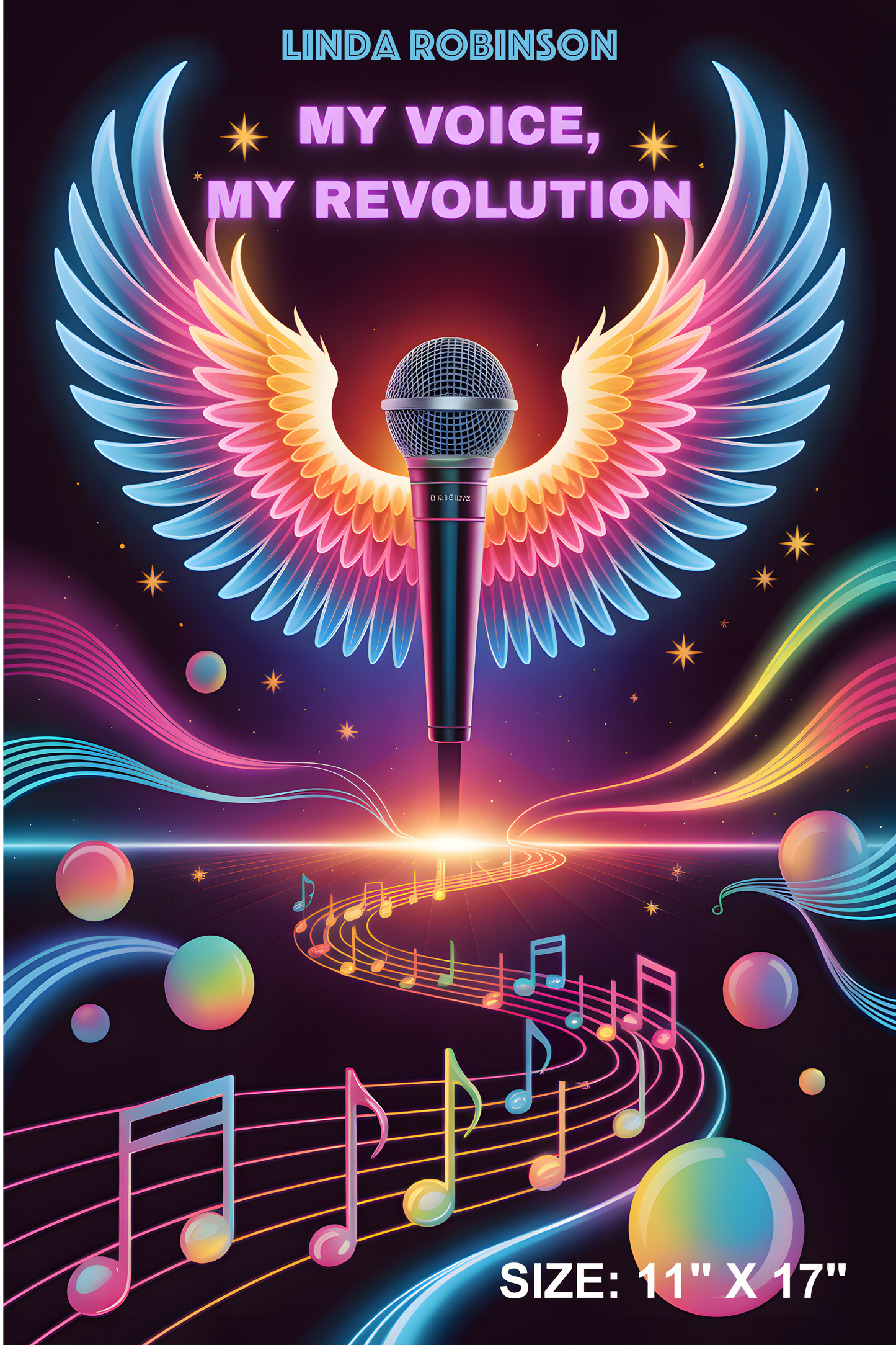 My Voice is My Revolution Personalized Matte Poster