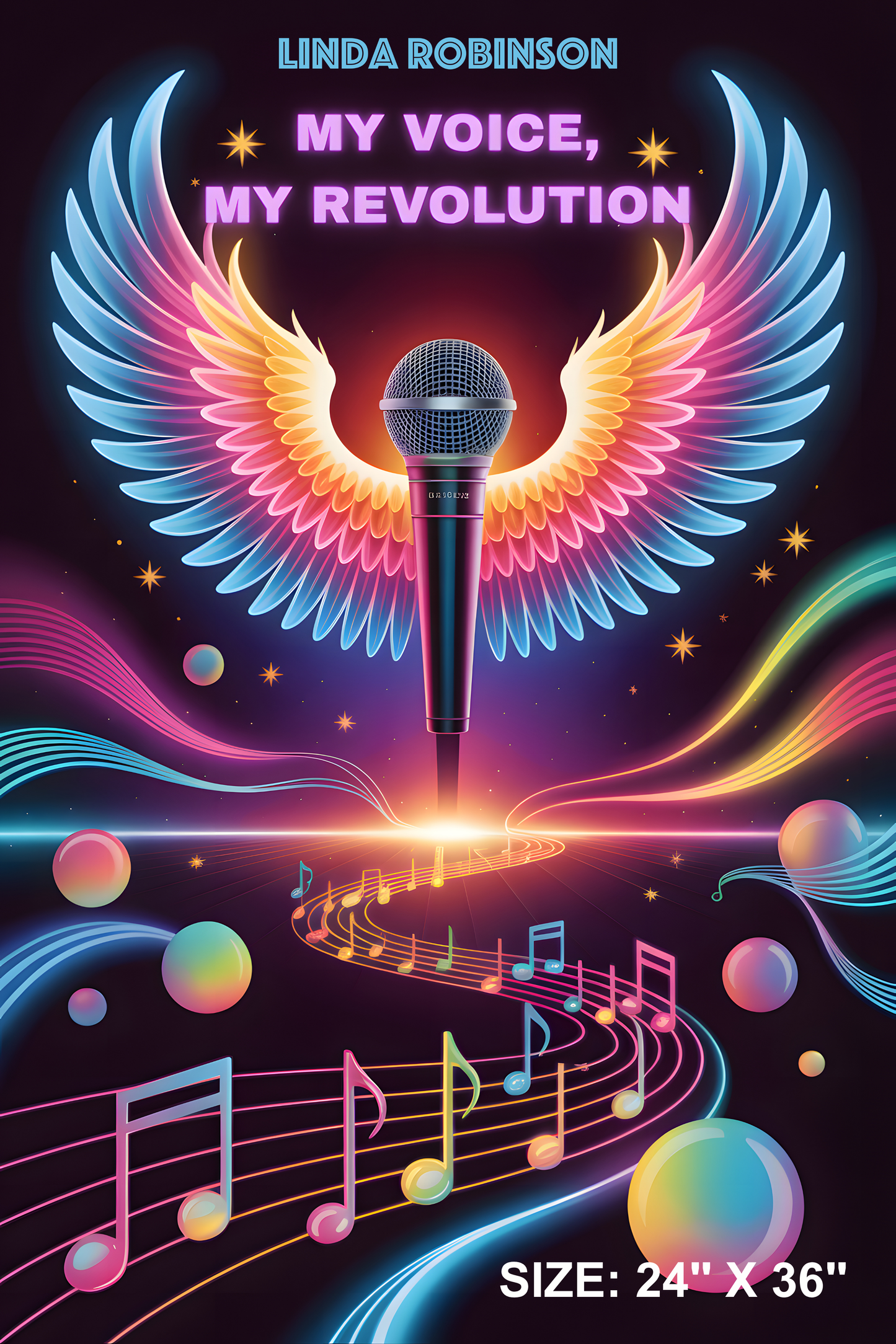 My Voice is My Revolution Personalized Matte Poster