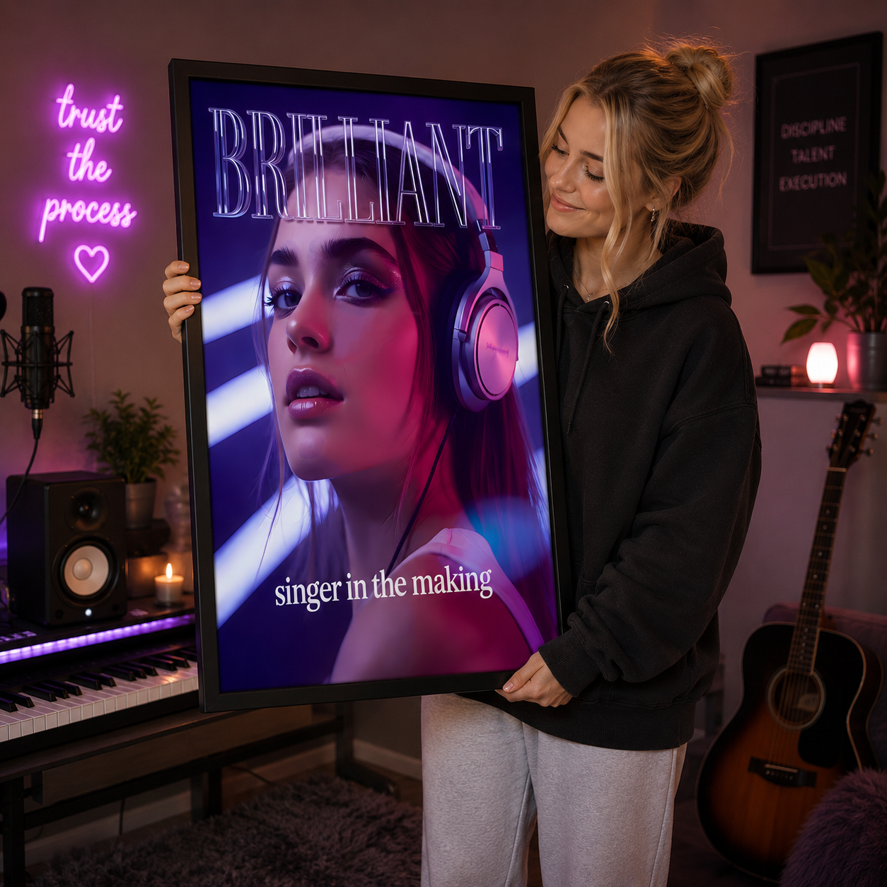 Brilliant Singer in the Making Matte Poster