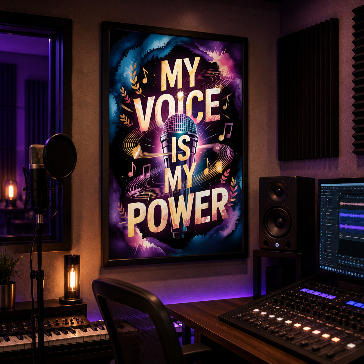 My Voice is My Power Matte Poster