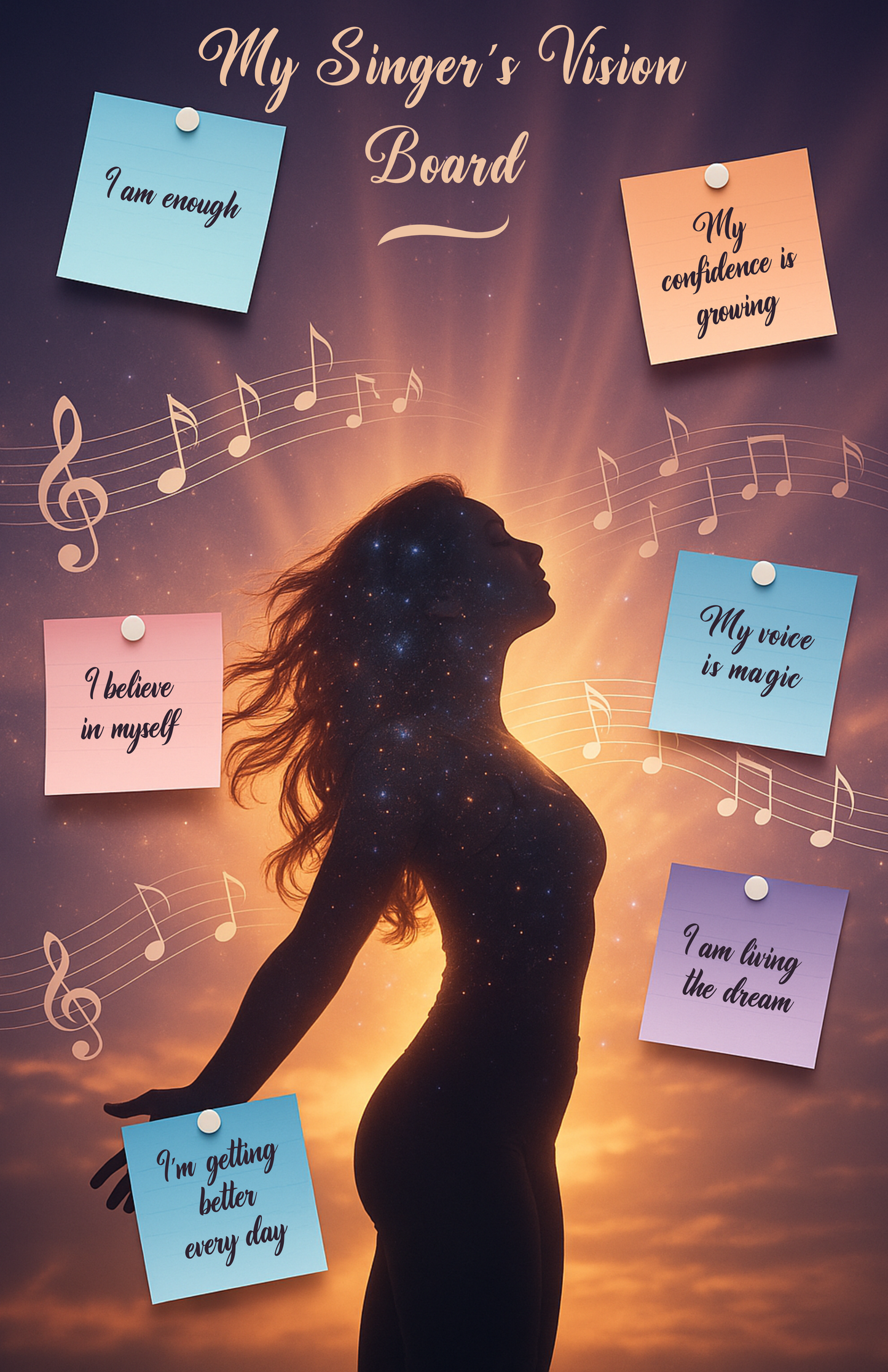 My Singer's Vision Board Poster by The Singing Journey