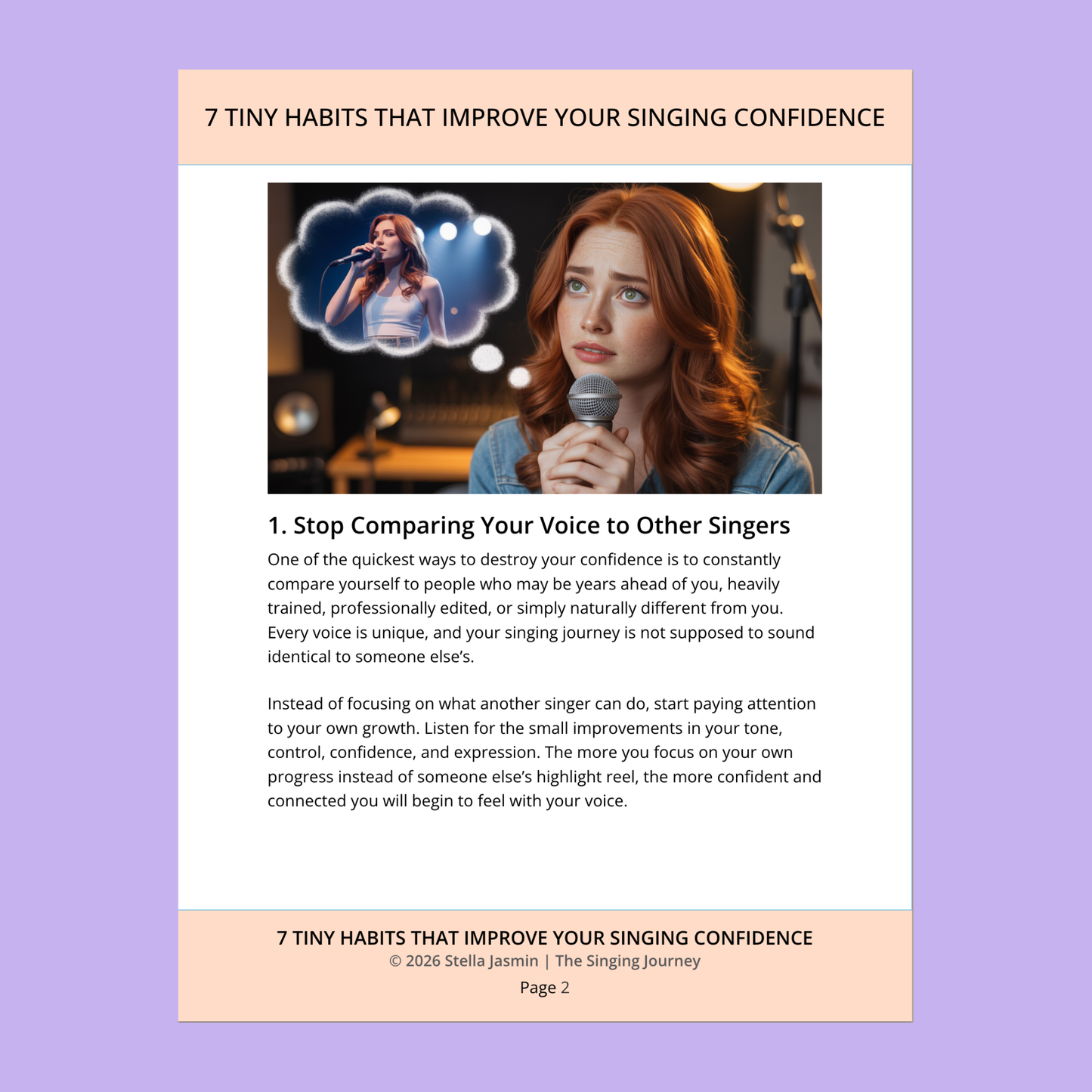 7 Tiny Habits That Can Improve Your Singing Confidence Mini E-Book