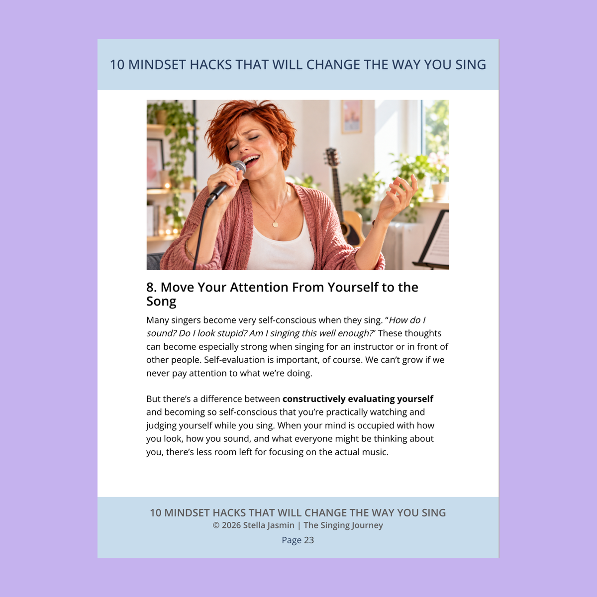 10 Mindset Hacks That Will Change the Way You Sing Mini E-Book