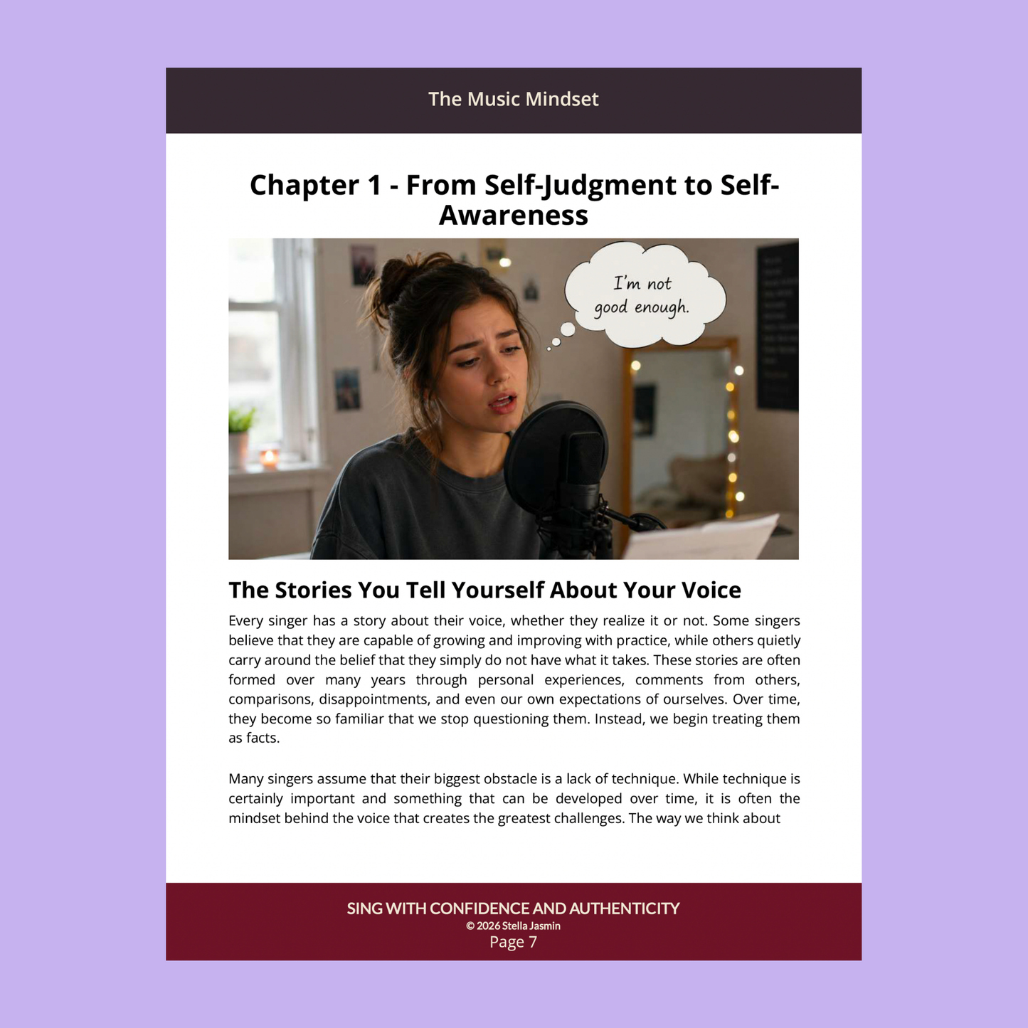 The Music Mindset -  Sing with Confidence and Authenticity E-book