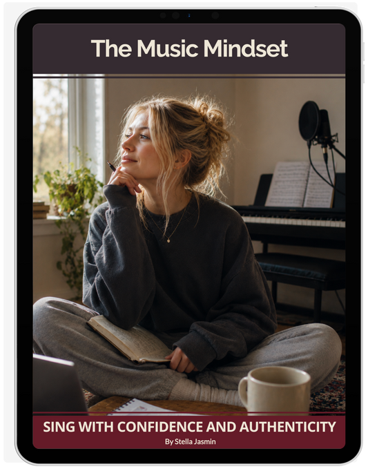 'The Music Mindset - Sing With Confidence and Authenticity' e-book by Stella Jasmin.